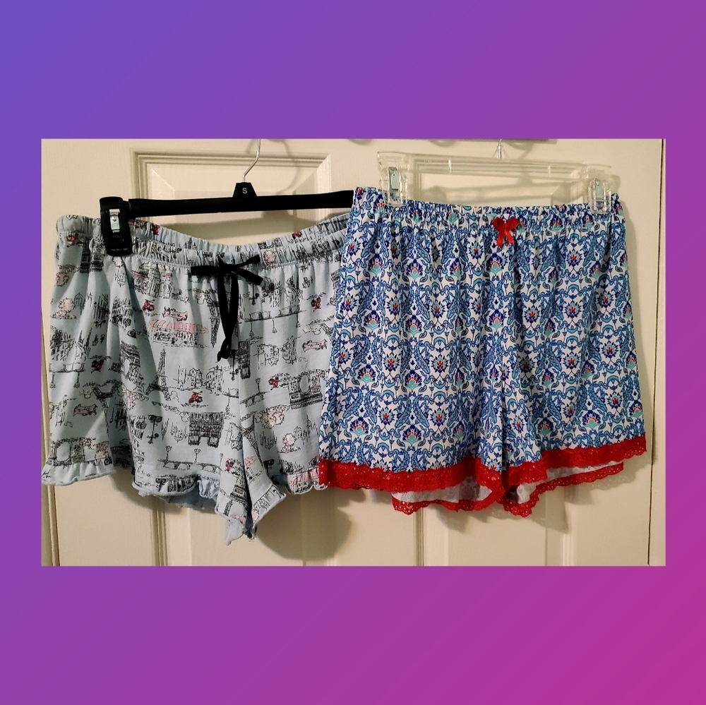 Two lightly used Shorty PJ shorts
